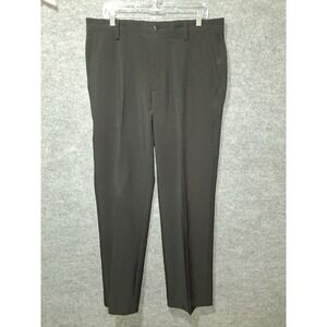 FootJoy Mens Black Golf Dress Pants Size 36x32 Lightweight FJ Logo Back Pocket‎